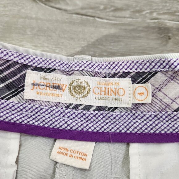 J.Crew Beige Classic Twill Bermuda Shorts With 7" Inseam Womens Size 4 - Picture 9 of 11